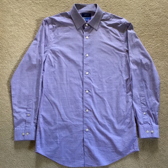 Men's Lavender Button-down Dress Shirt - Picture 1 of 3